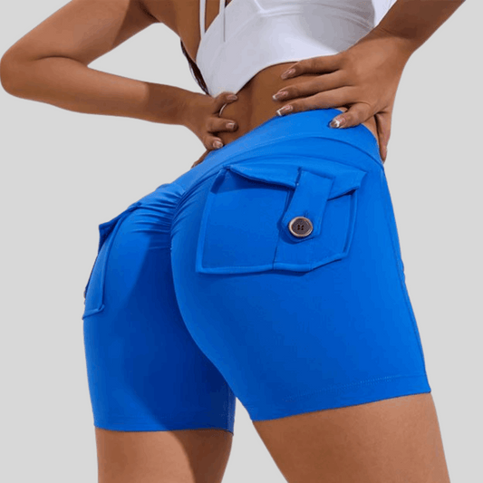 Loose-Fit Ribbed Sports Shorts – Quick-Dry & Versatile - Alzya