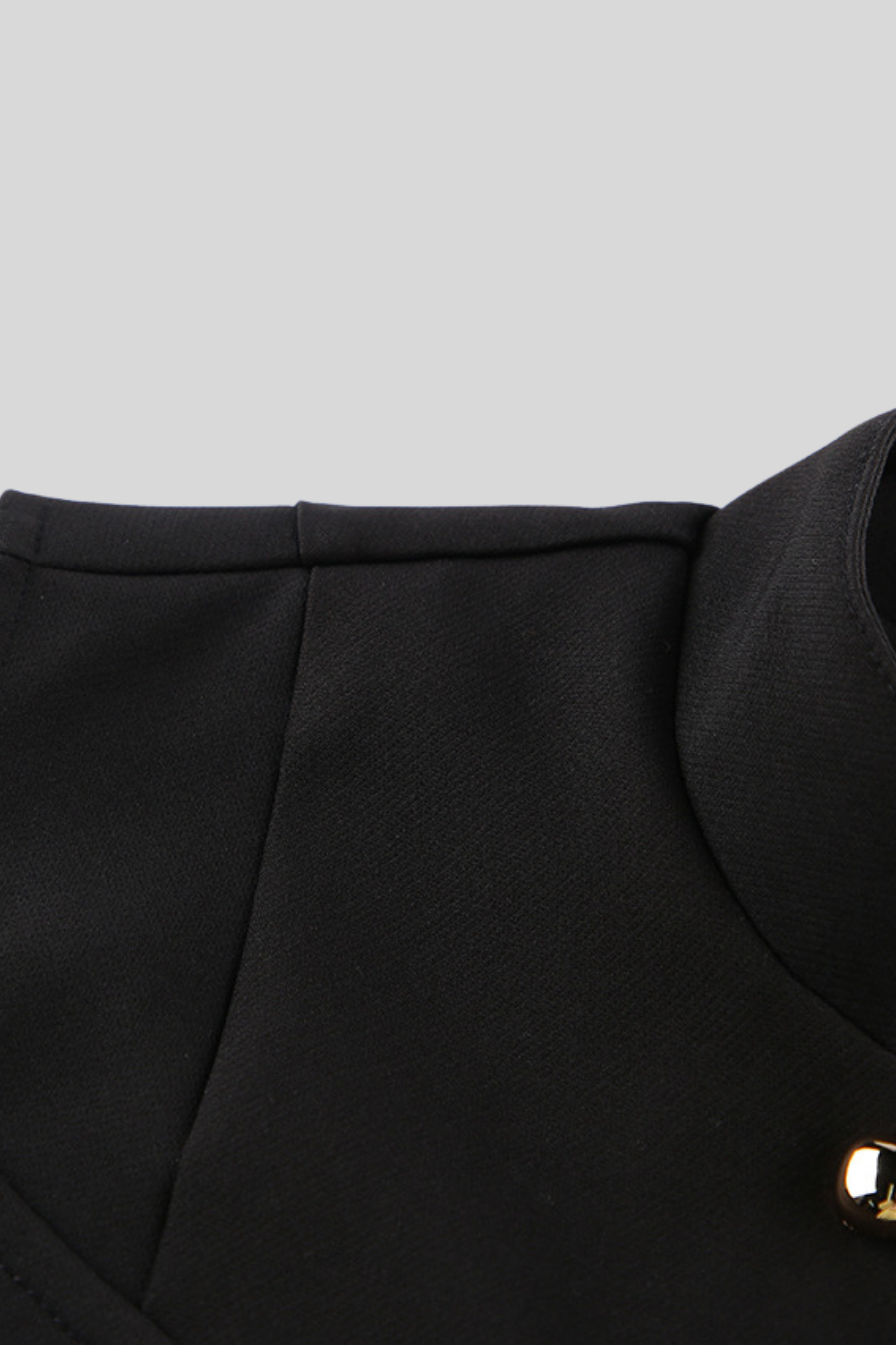 black-sleeveless-structured-top-women Black