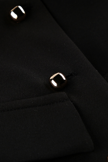 black-sleeveless-structured-top-women Black