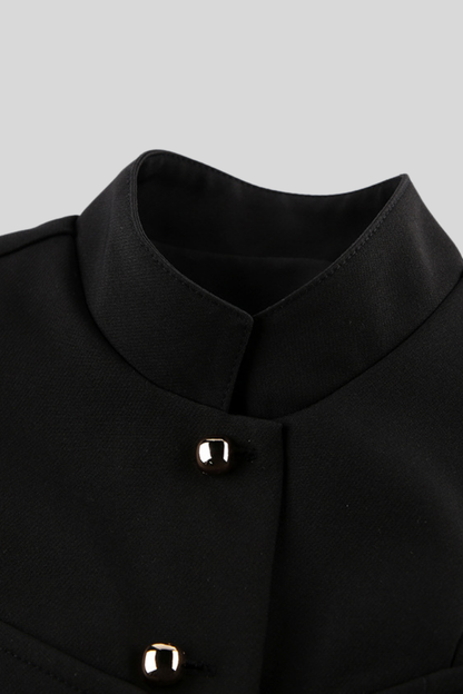 black-sleeveless-structured-top-women Black