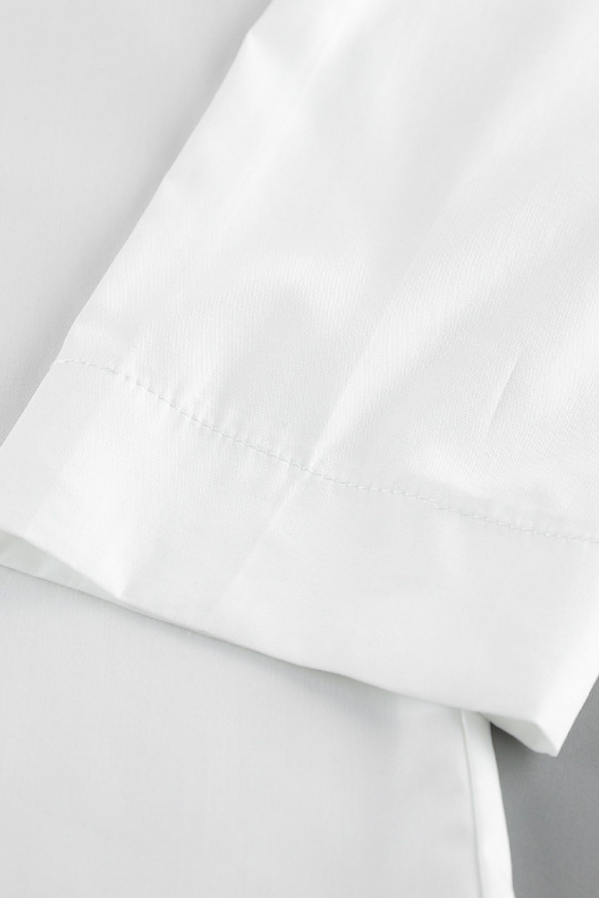 cotton-irregular-long-sleeve-shirt-women White