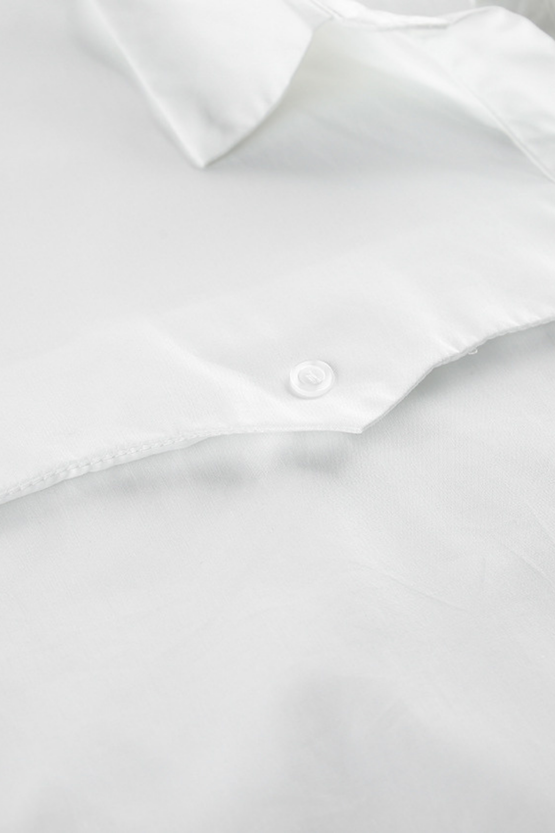 cotton-irregular-long-sleeve-shirt-women White