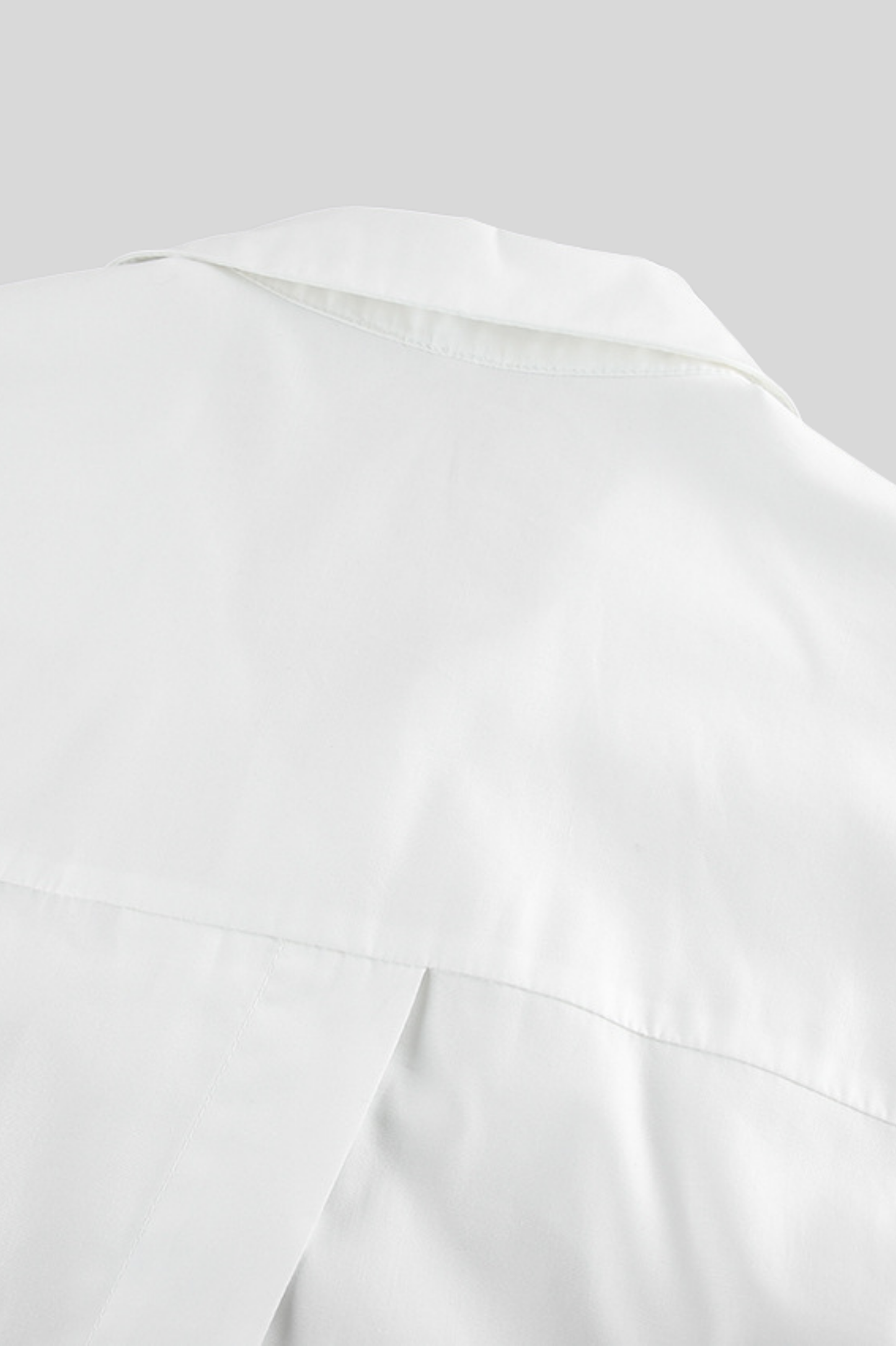 cotton-irregular-long-sleeve-shirt-women White