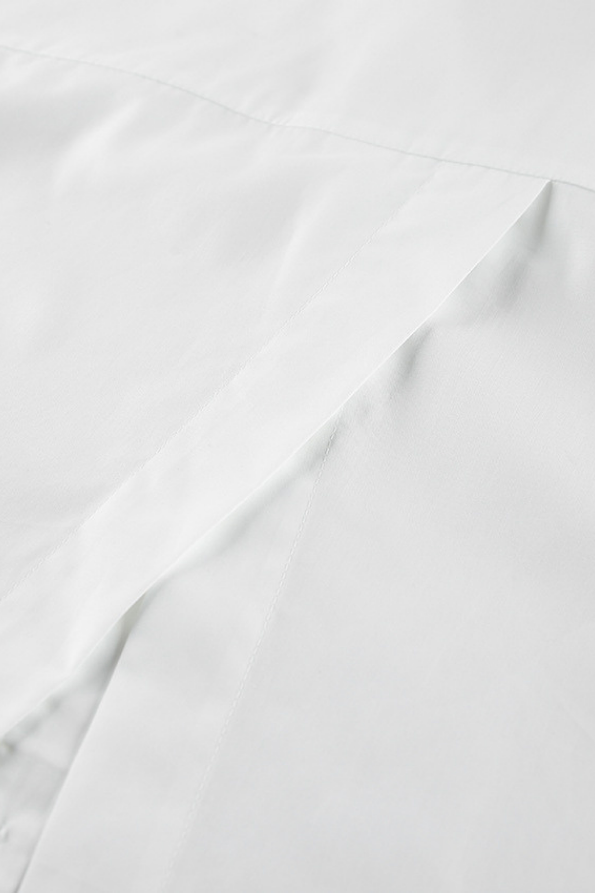 cotton-irregular-long-sleeve-shirt-women White