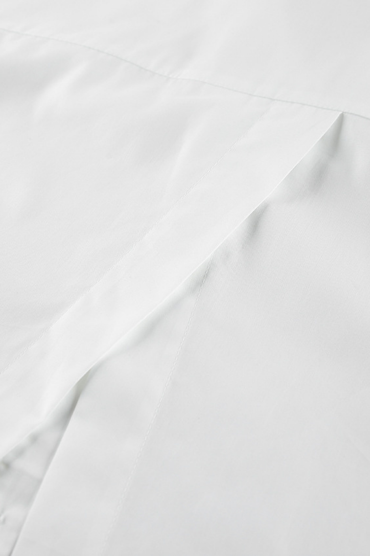 cotton-irregular-long-sleeve-shirt-women White