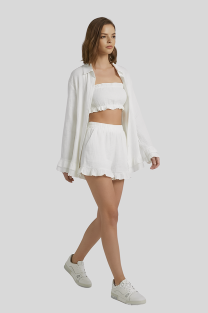 three-piece-ruffled-cotton-set-women Pink