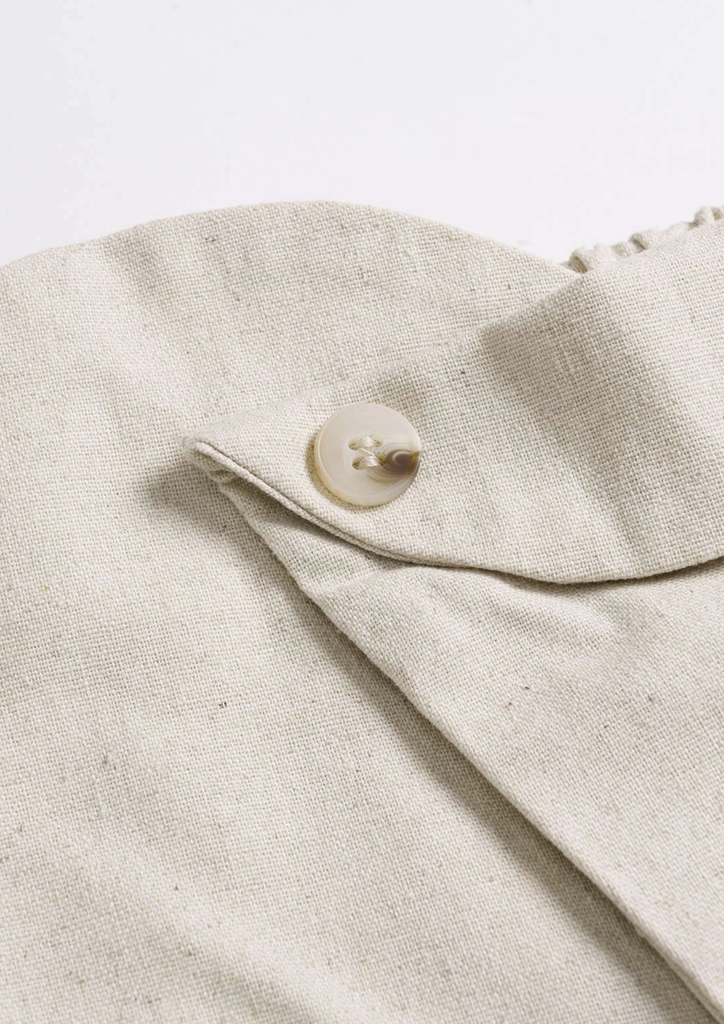 High-Waist Lantern Wide-Leg Pants Off White