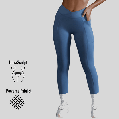 Alzya™ High-Waisted Leggings with Side Pockets – Sculpting Fit & Second-Skin Feel - Alzya