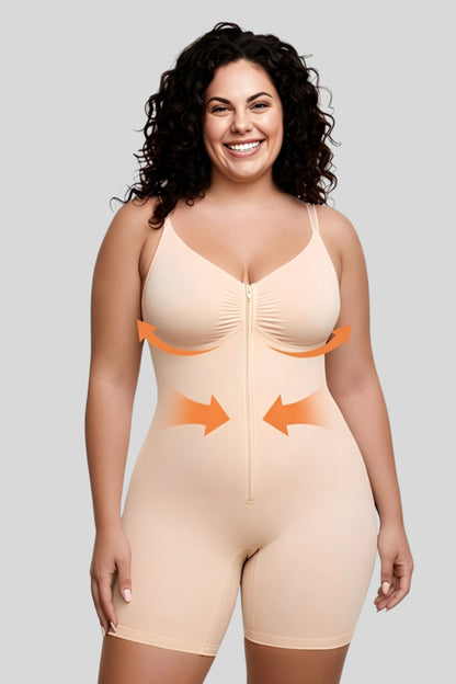 Alzya_Seamless_Zip_Front_Tummy_Control_Shapewear_Bodysuit_neige