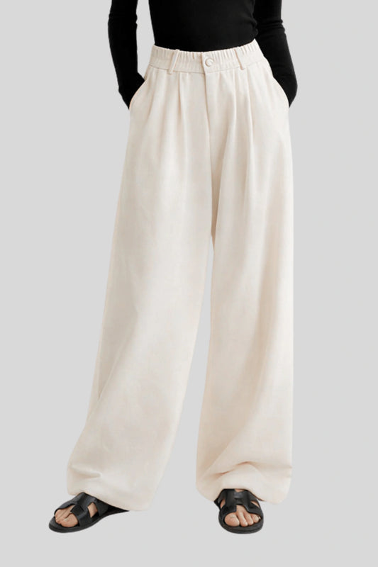 Alzya cotton high waisted loose pants