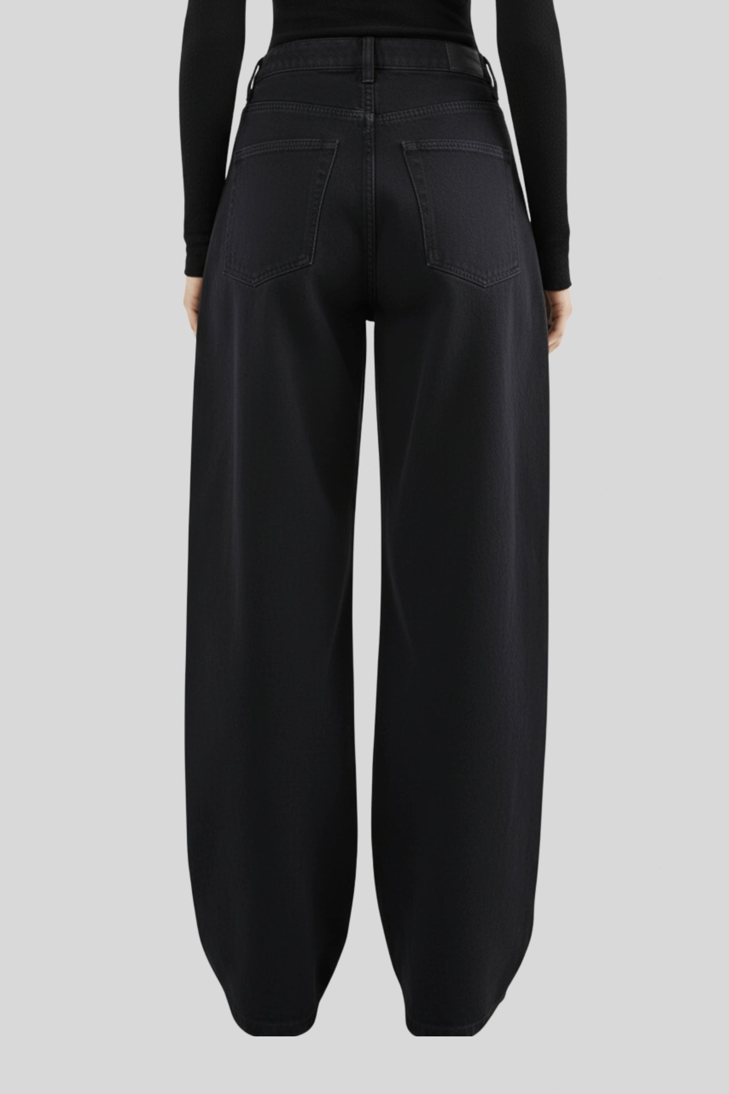 Alzya high waisted wide leg cargo pants navy blue