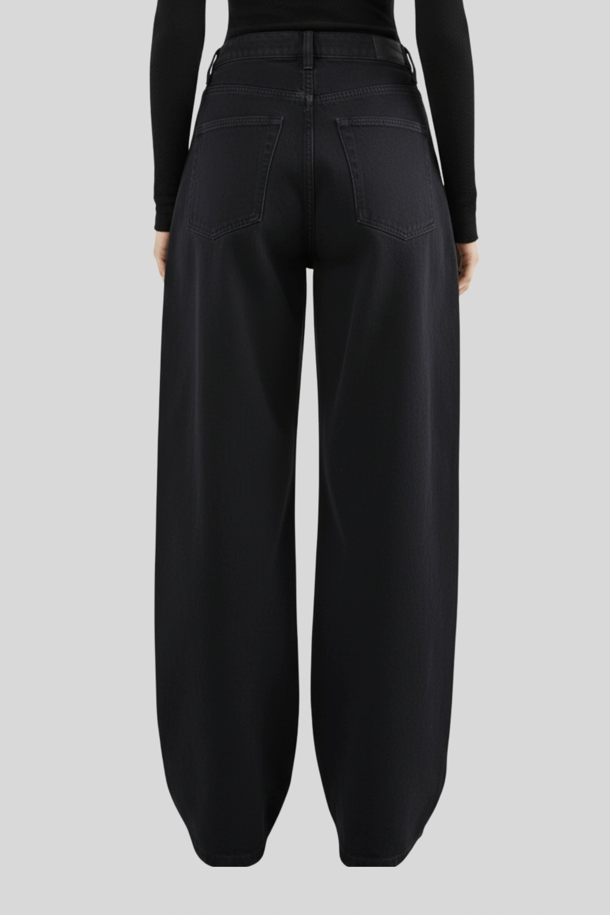 Alzya high waisted wide leg cargo pants navy blue