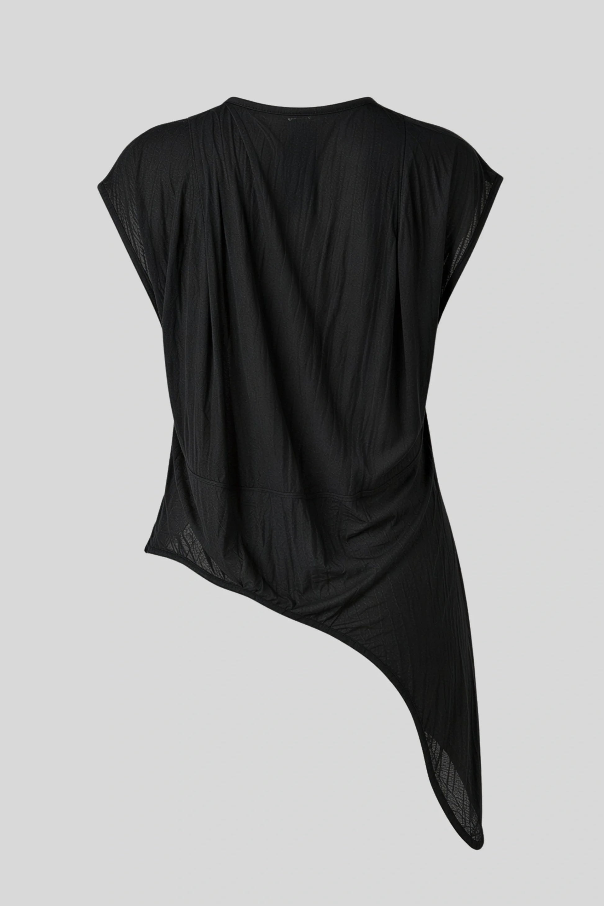 Asymmetric Wrap V-Neck Loose Short-Sleeve Top Khaki