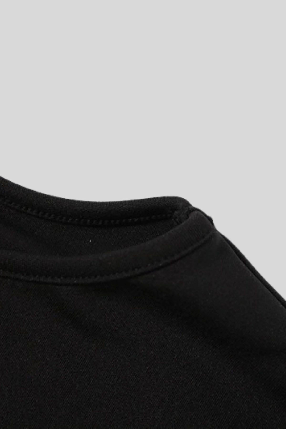 Black Long-Sleeve Lace Crop Top