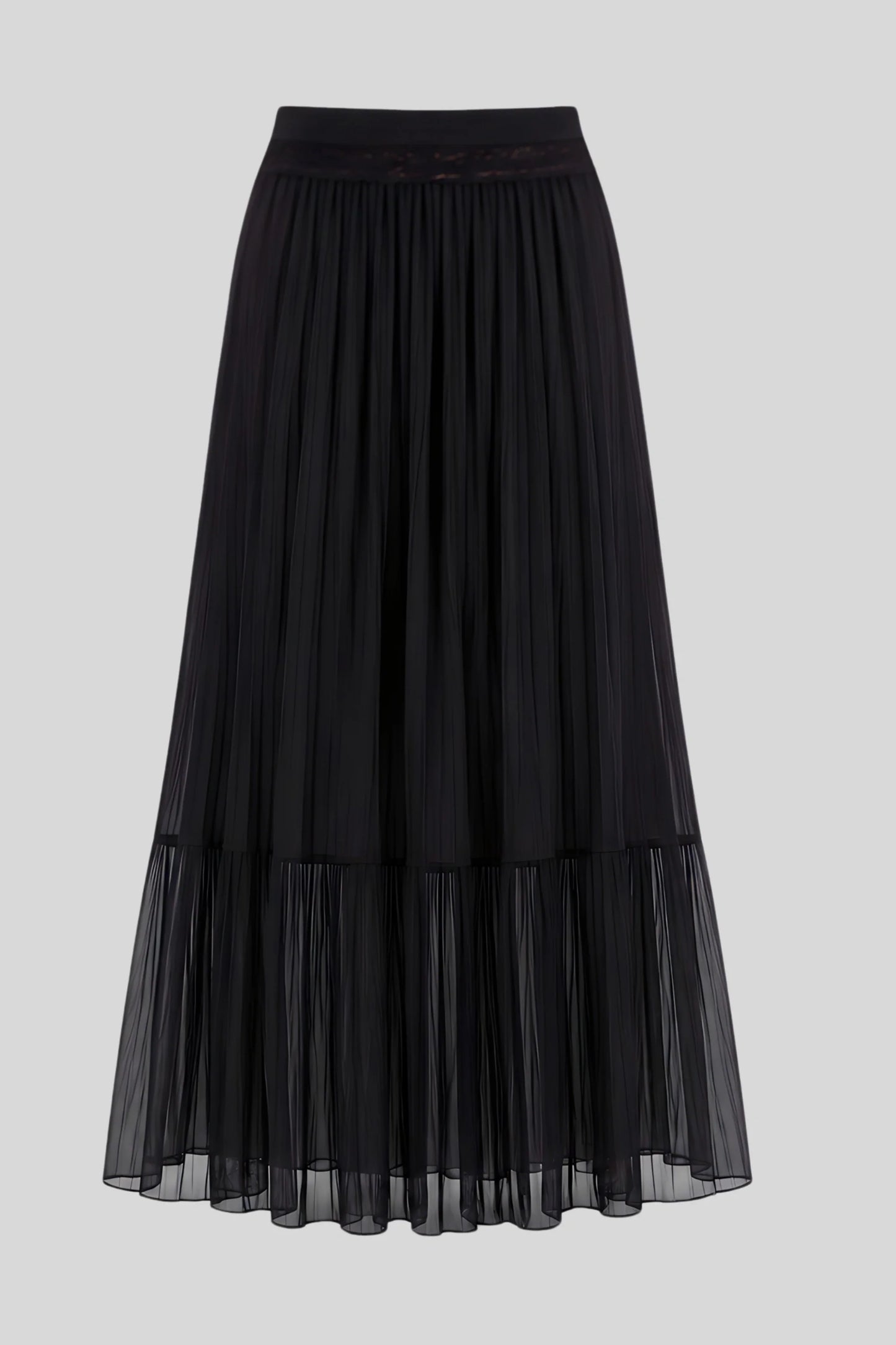 Black Maxi Skirt That Lengthens and Moves With You Black