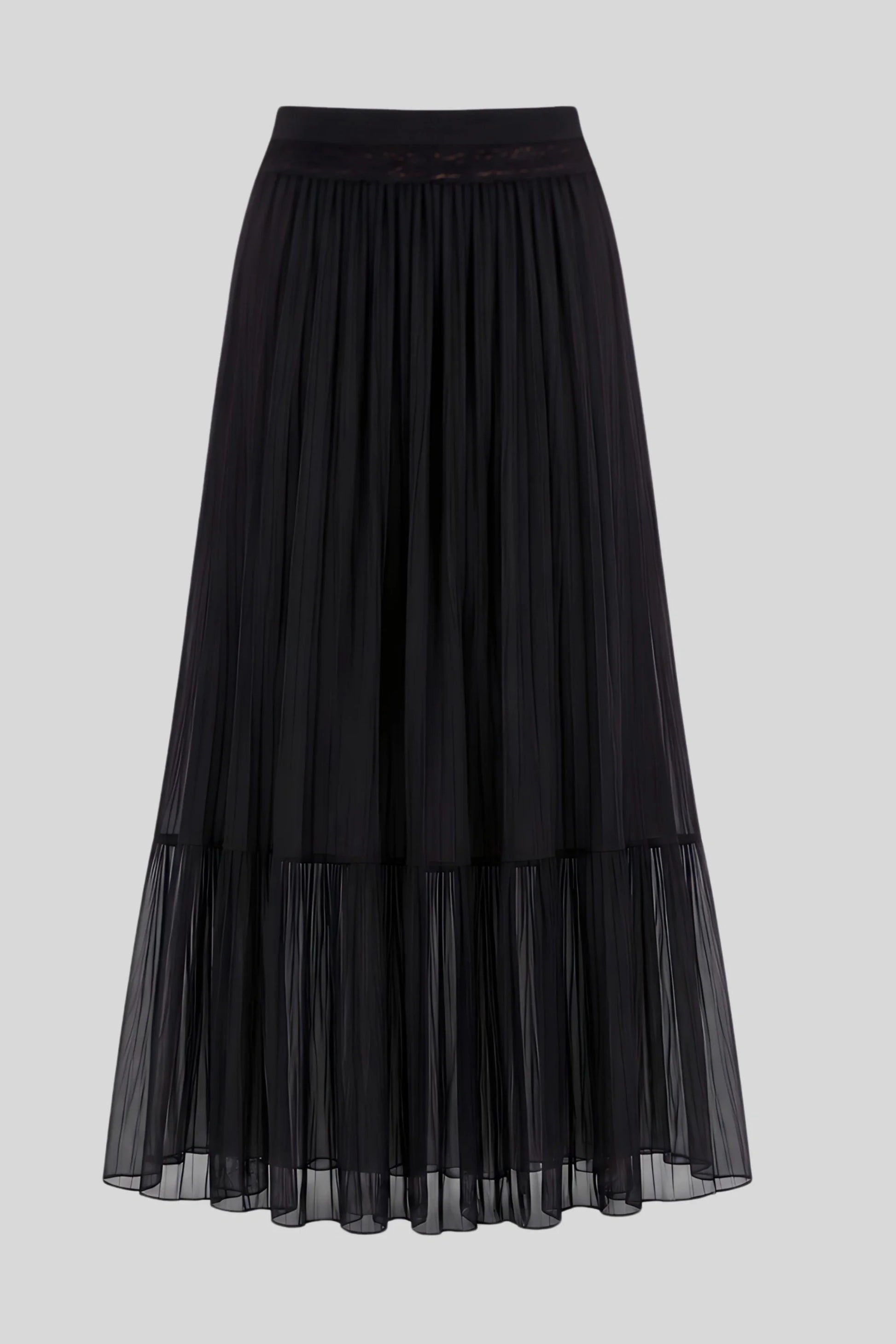 Black Maxi Skirt That Lengthens and Moves With You Black