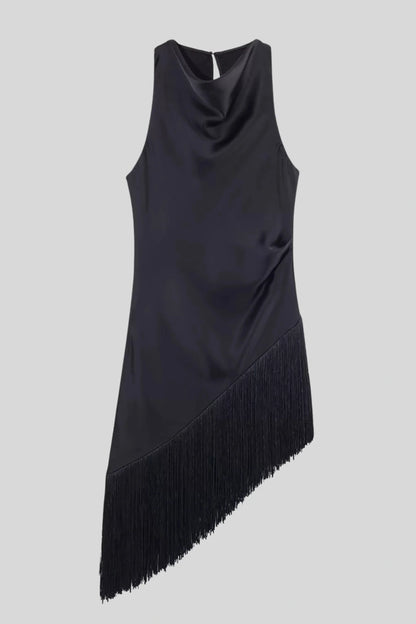 Black Fringe Dress That Moves Like Nothing Else Black