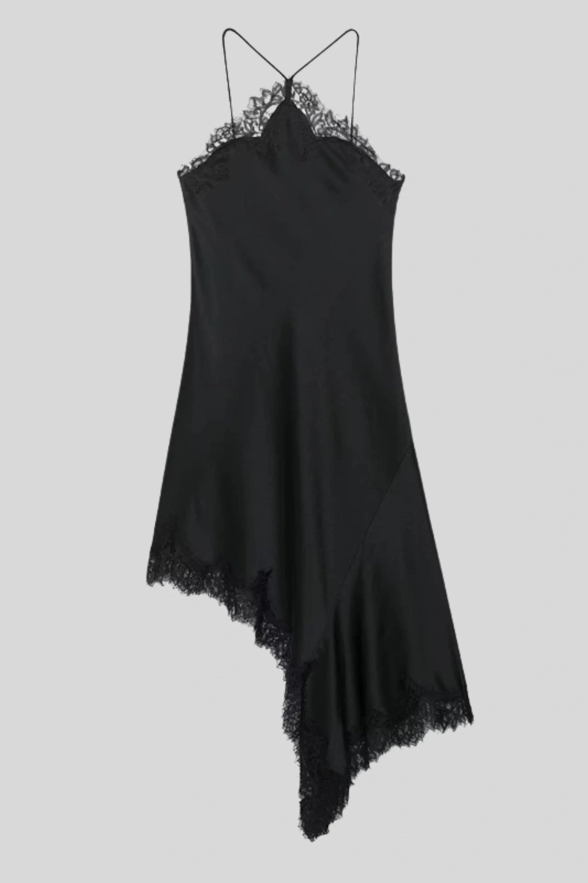 Black Satin Dress That Follows Every Curve Without Clinging Black