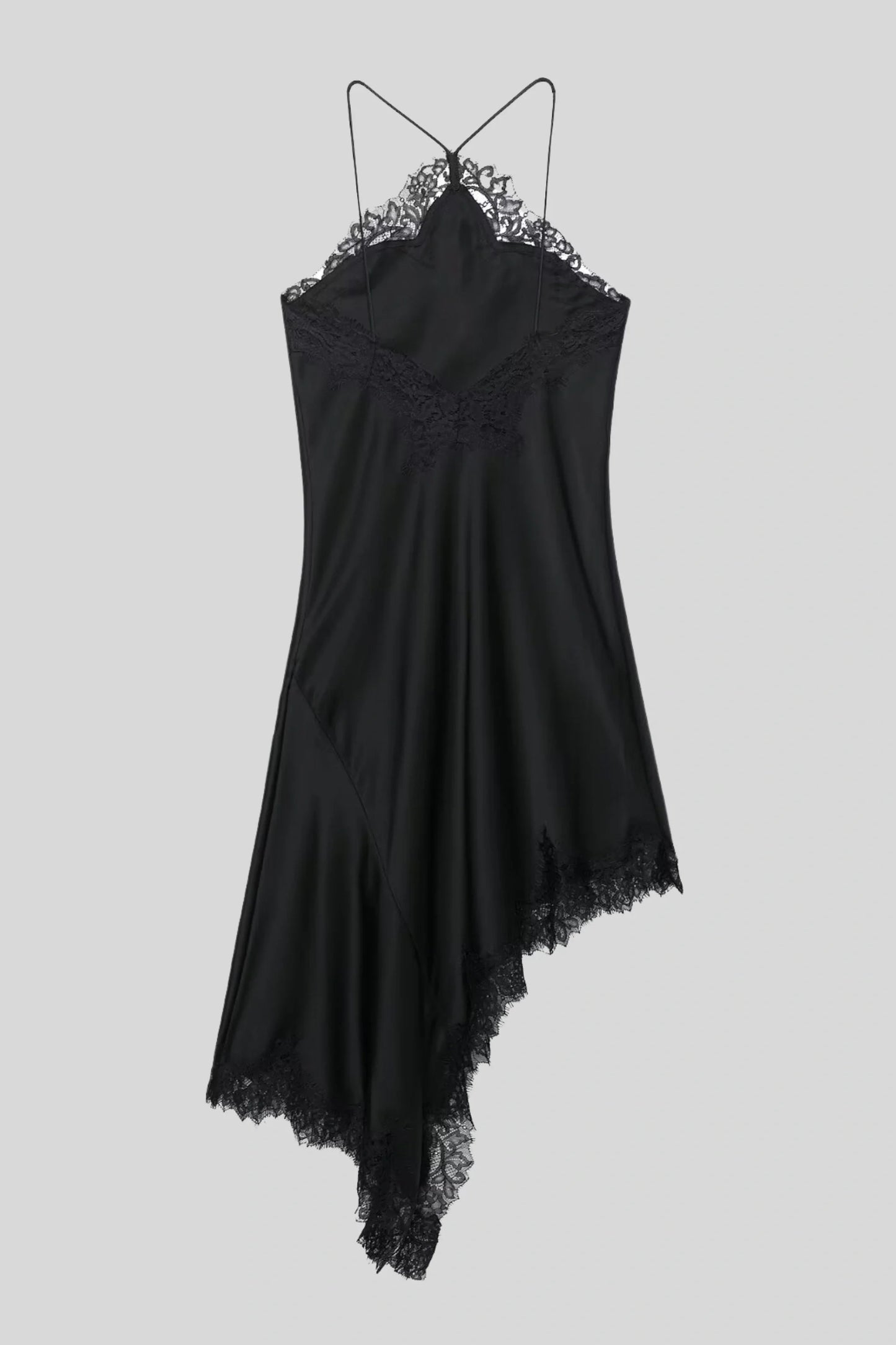 Black Satin Dress That Follows Every Curve Without Clinging Black