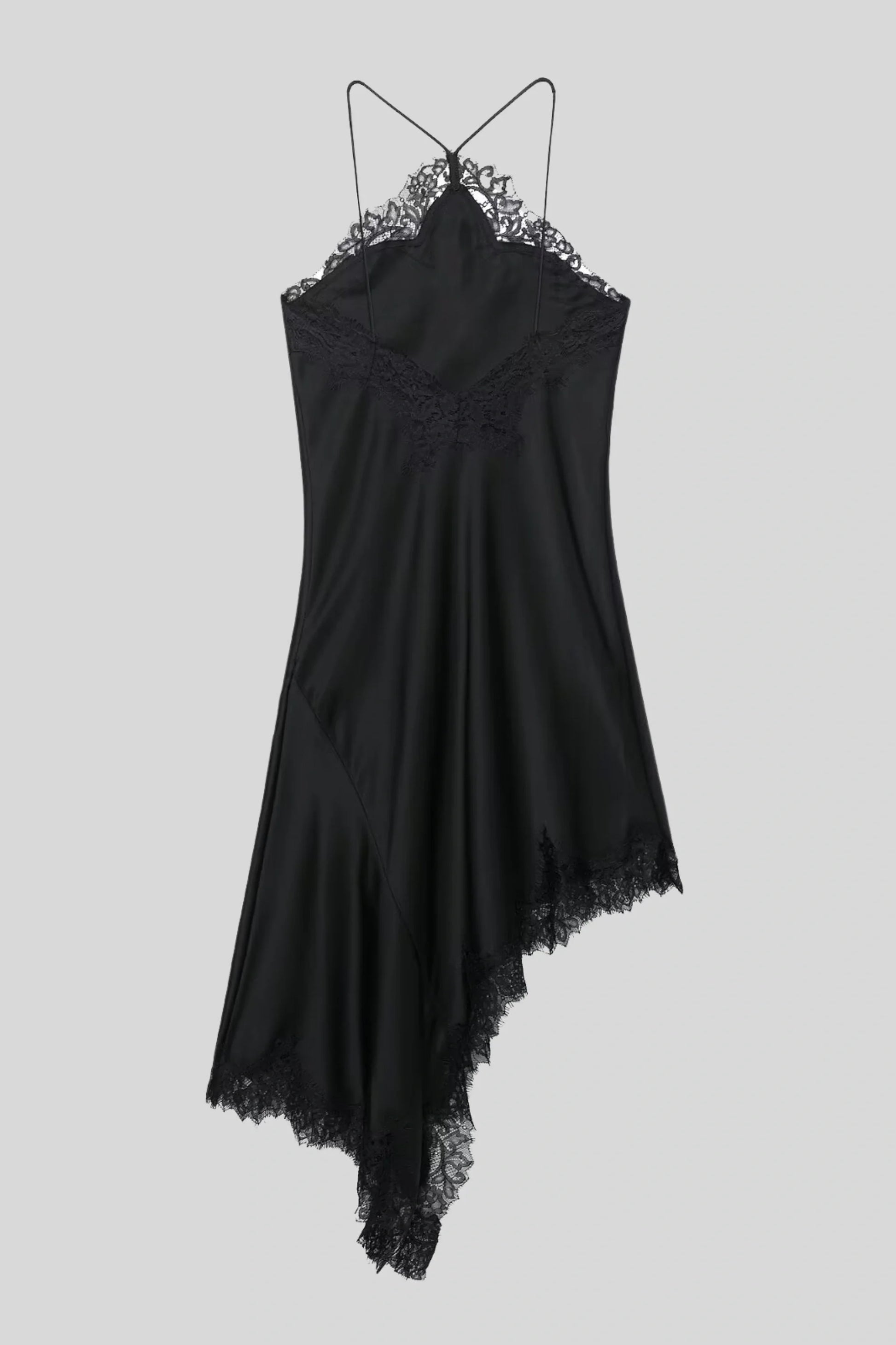 Black Satin Dress That Follows Every Curve Without Clinging Black