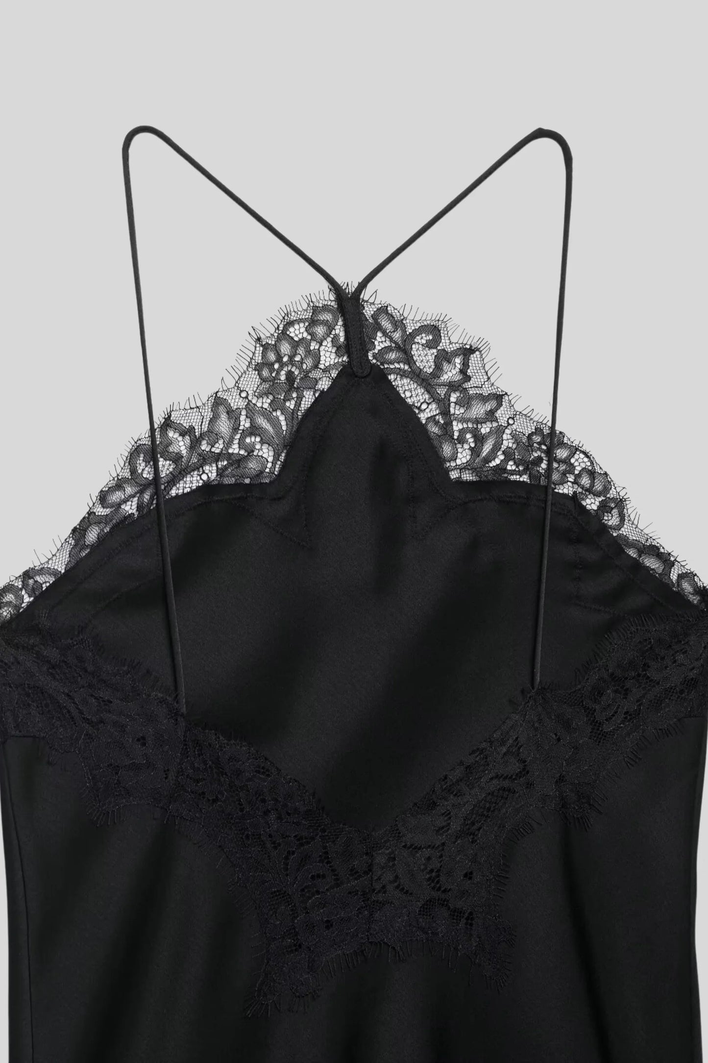 Black Satin Dress That Follows Every Curve Without Clinging Black