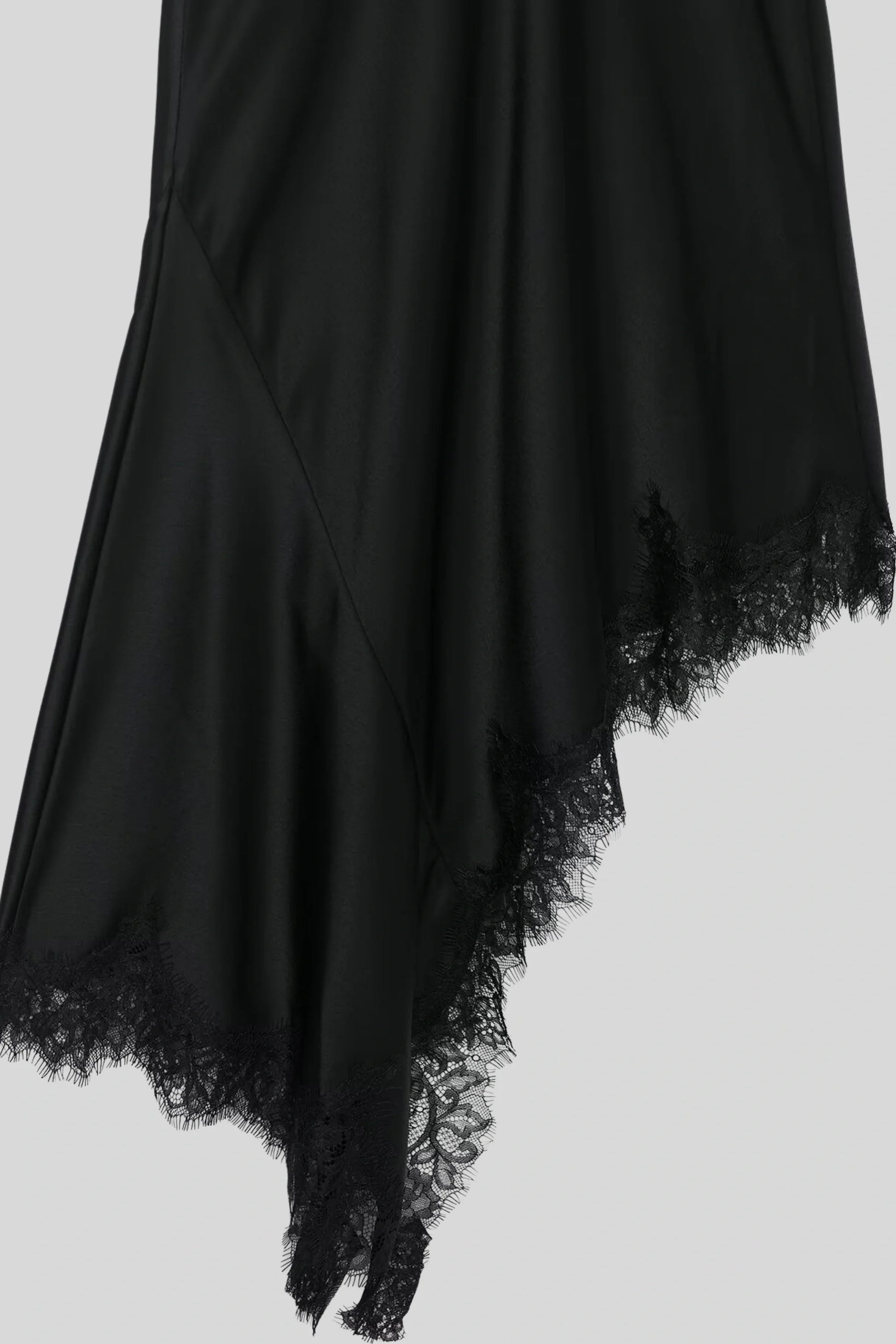 Black Satin Dress That Follows Every Curve Without Clinging Black