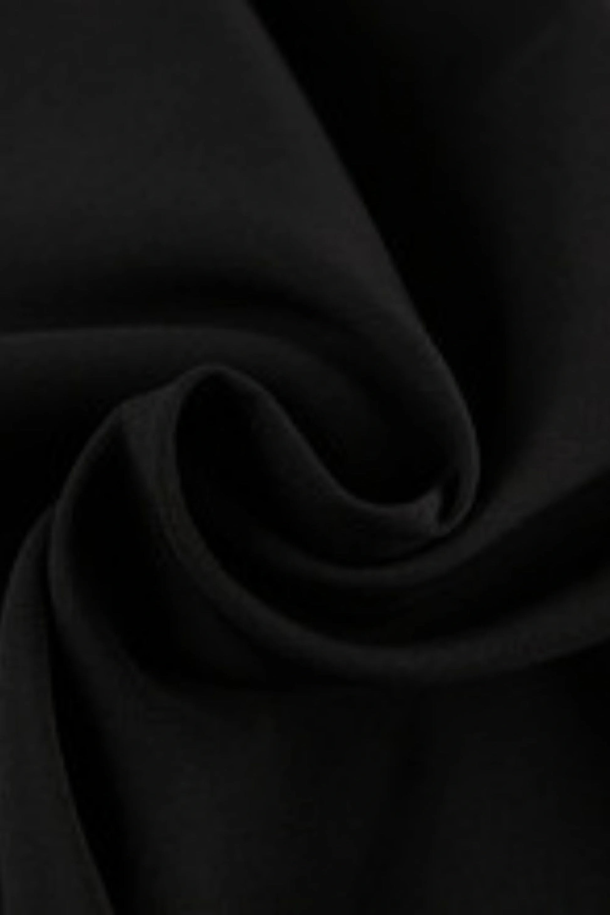 Black Tailored Midi Dress with Waist Cutouts Black
