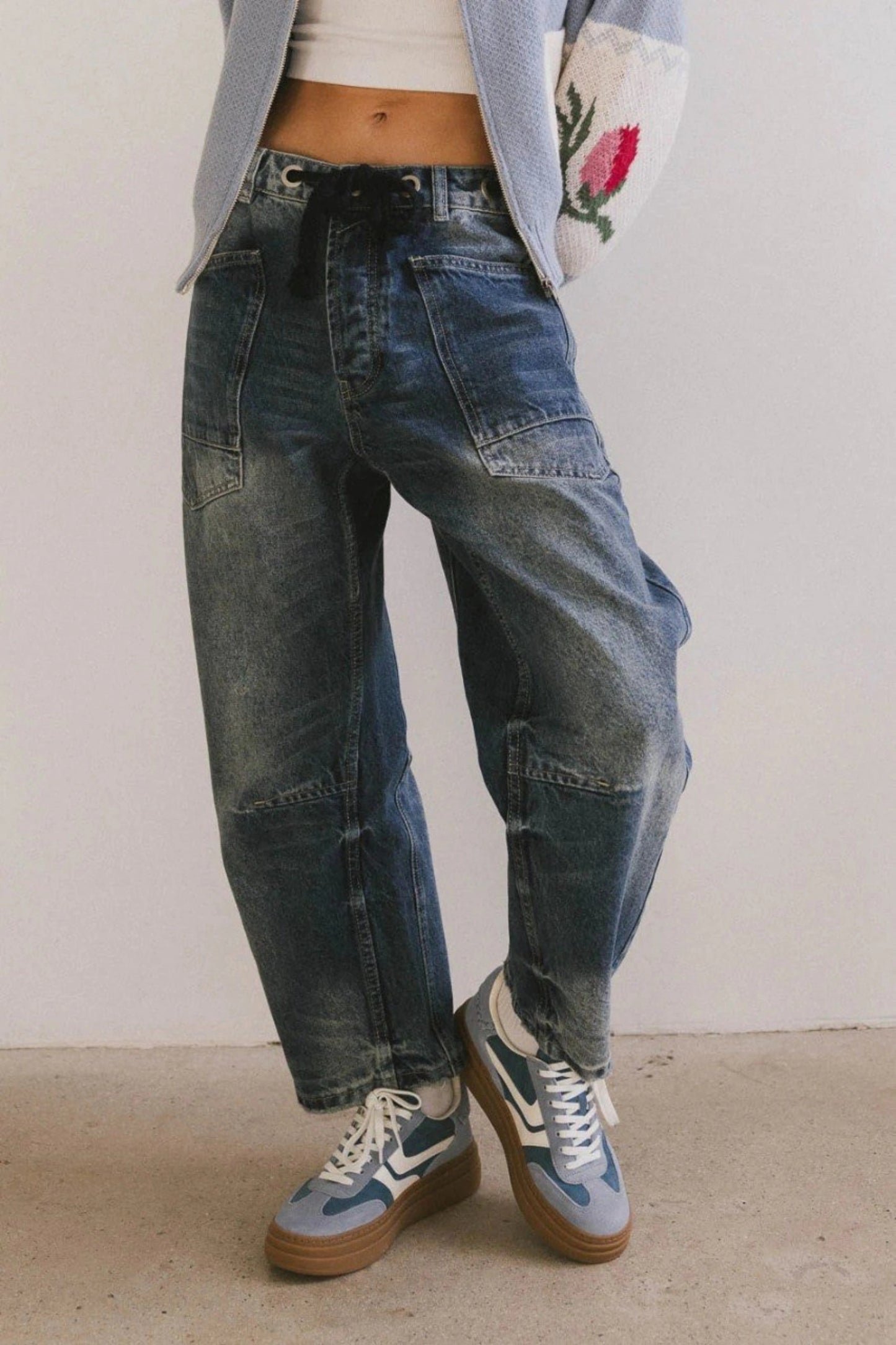 Alzya_Cotton_Straight-Leg_Patchwork_Jeans_with_Drawstring_Dark_Denim_Blue
