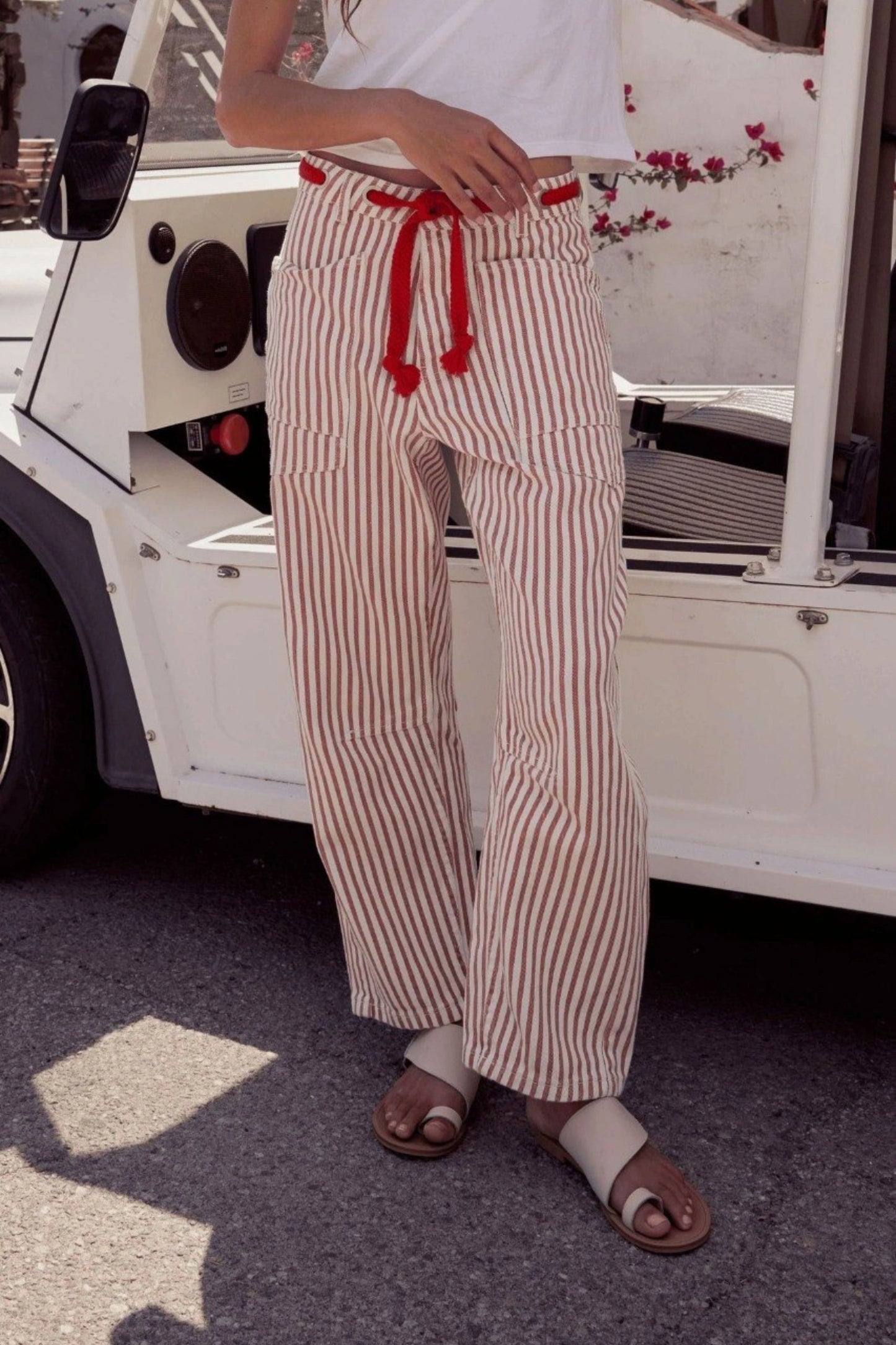 Alzya_Cotton_Straight-Leg_Patchwork_Jeans_with_Drawstring_red
