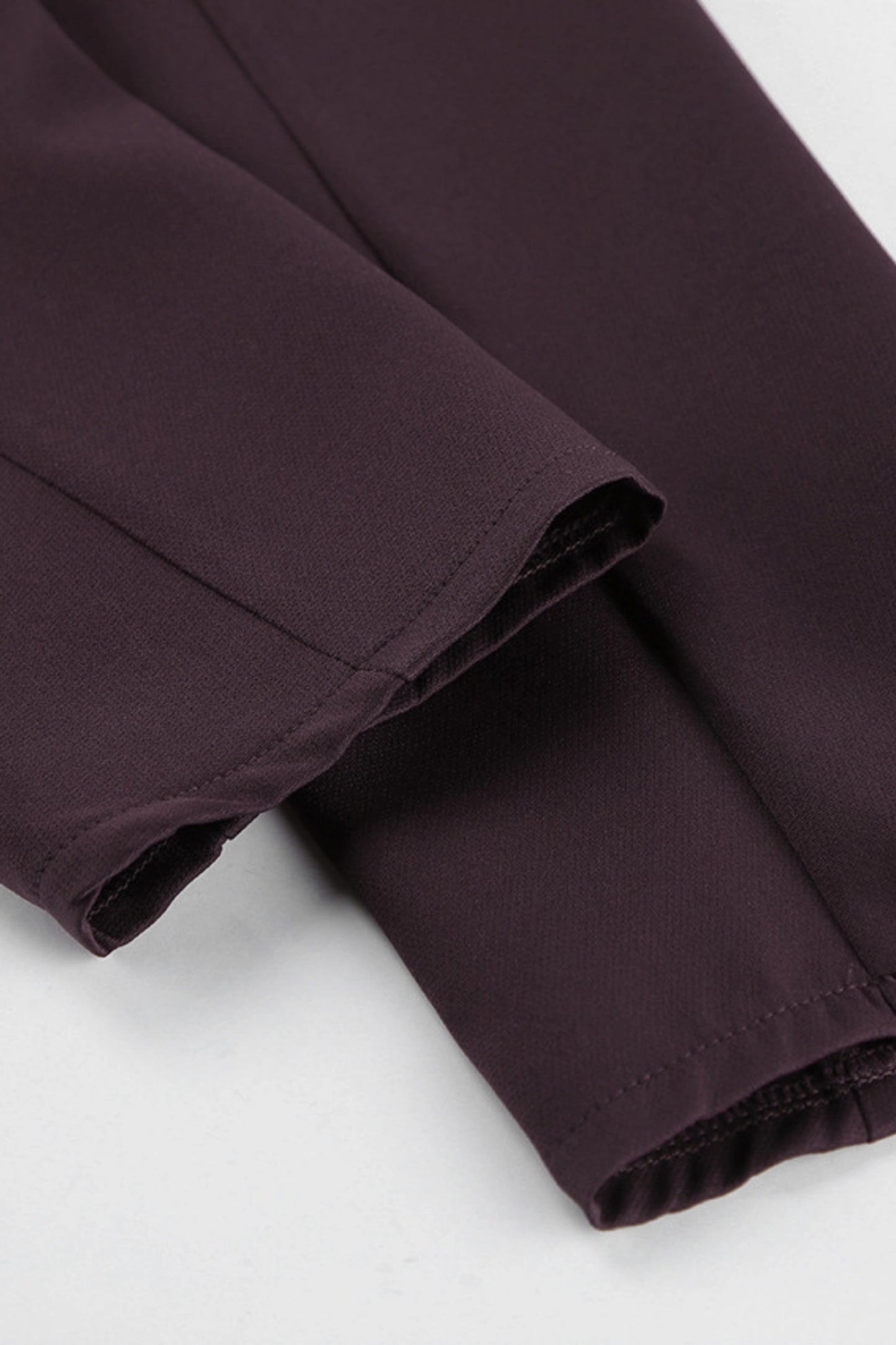 alzya lyzia Dark Brown Slim Waist Pants Suit Set Dark Brown