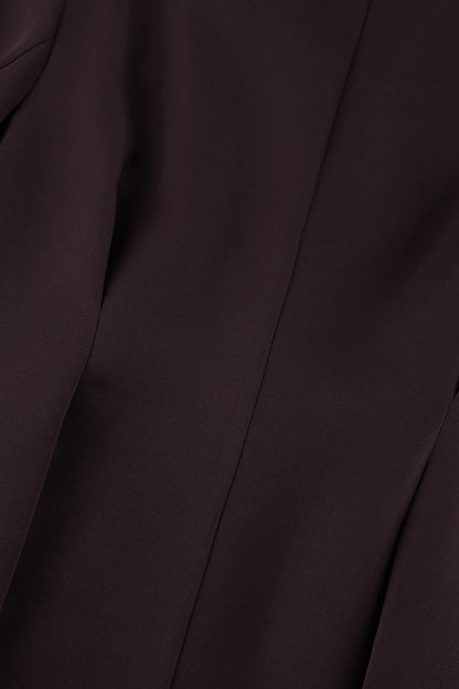 alzya lyzia Dark Brown Slim Waist Pants Suit Set Dark Brown