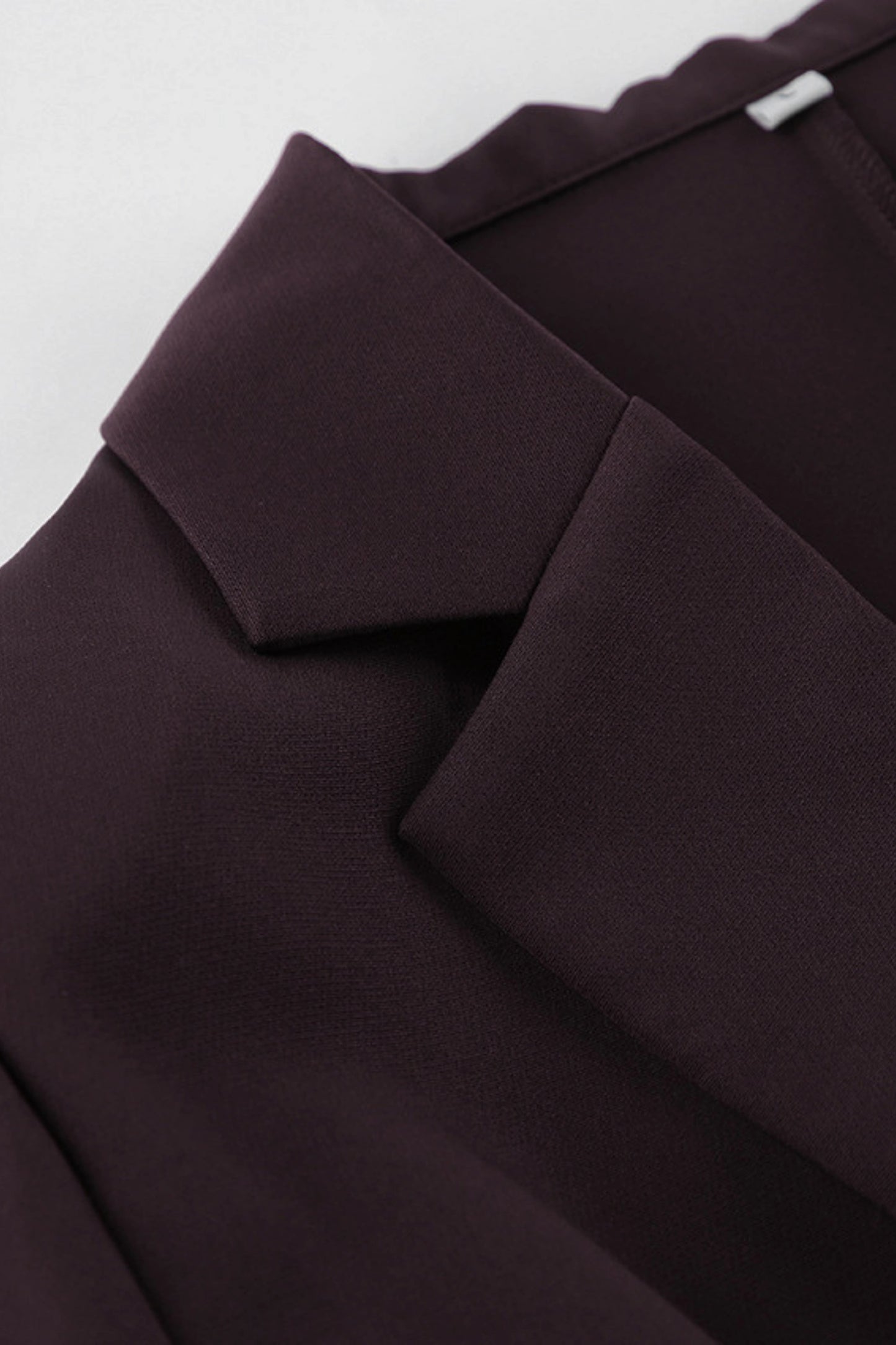alzya lyzia Dark Brown Slim Waist Pants Suit Set Dark Brown