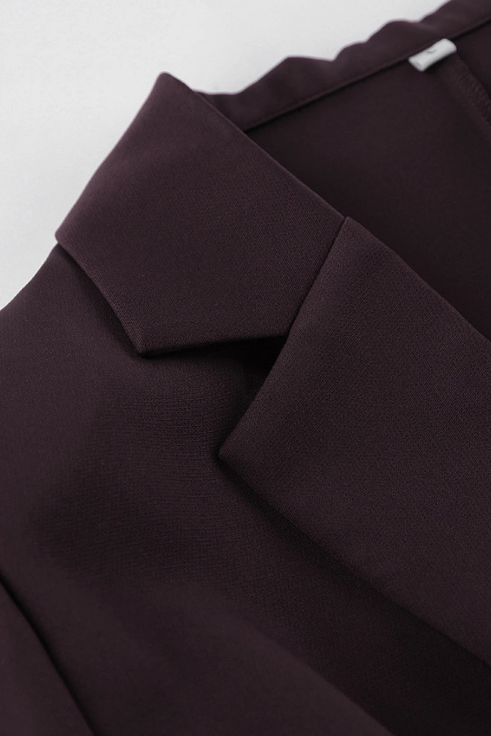 alzya lyzia Dark Brown Slim Waist Pants Suit Set Dark Brown