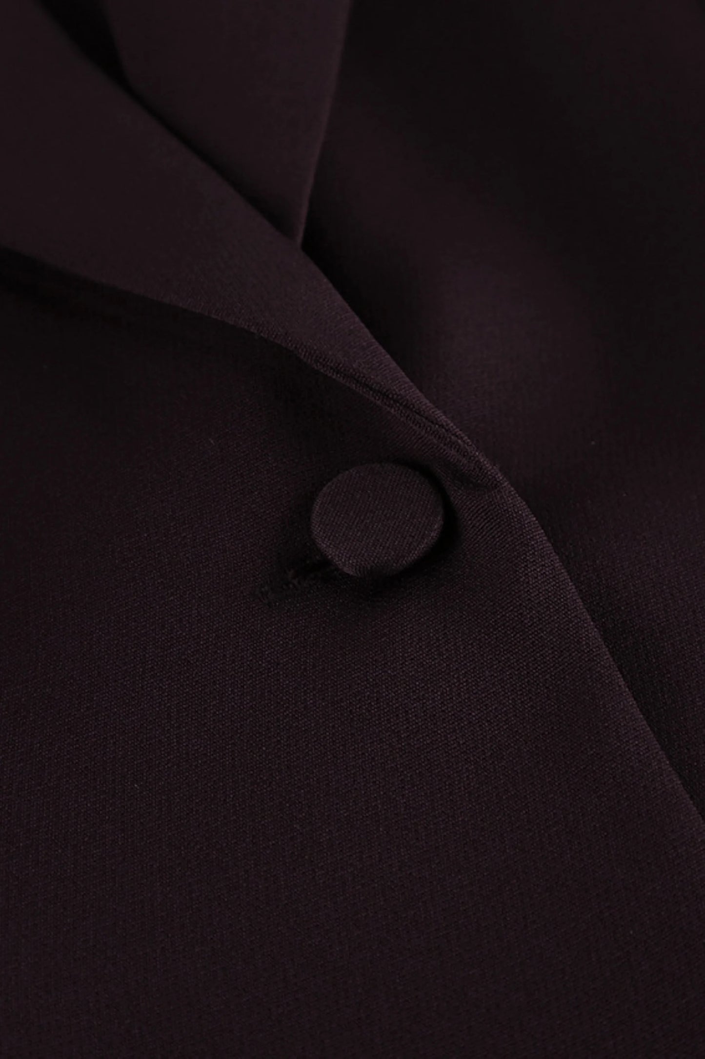 Dark Brown Slim Waist Pants Suit Set Dark Brown