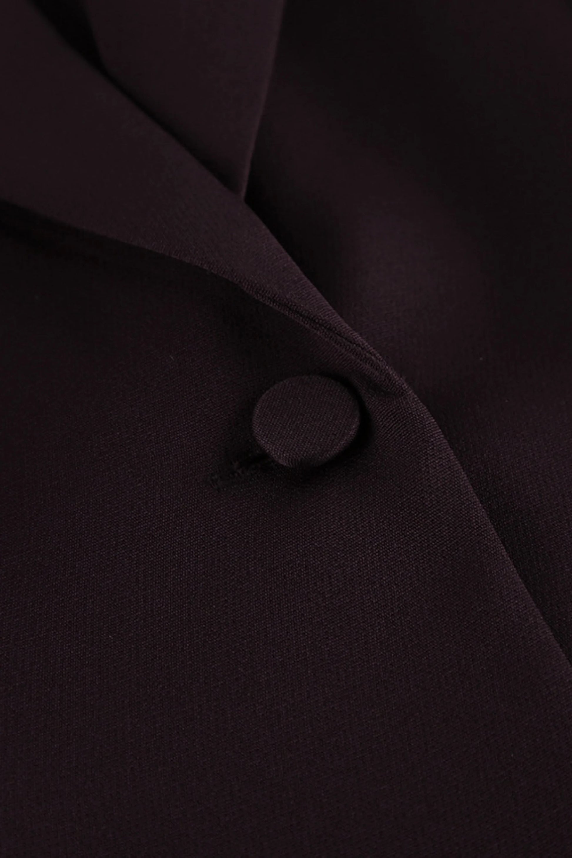 Dark Brown Slim Waist Pants Suit Set Dark Brown