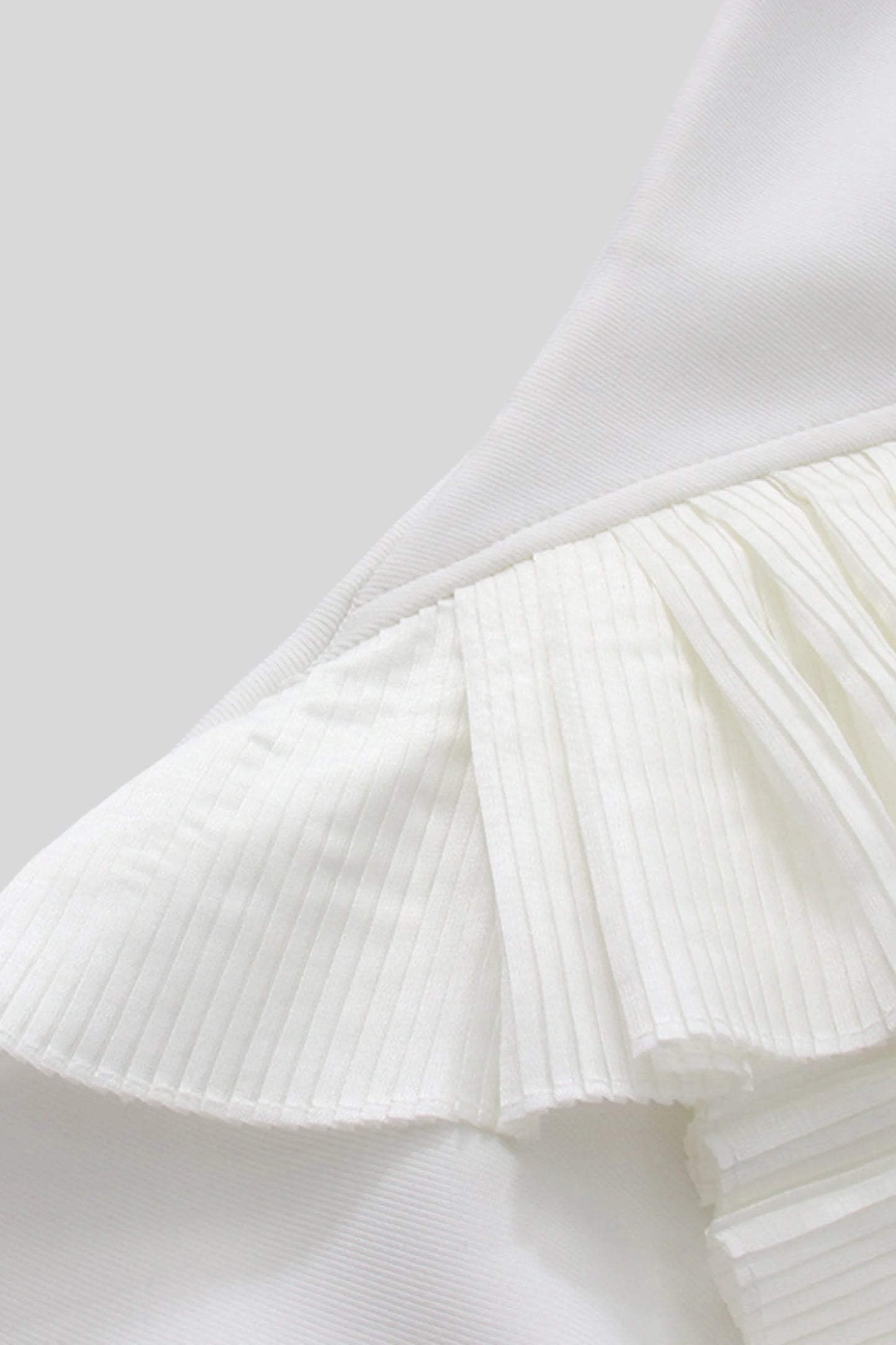 Designer Irregular Off-Shoulder Long Evening Dress White