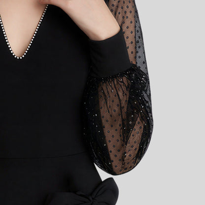 Alzya Elegant-black-mini-dress