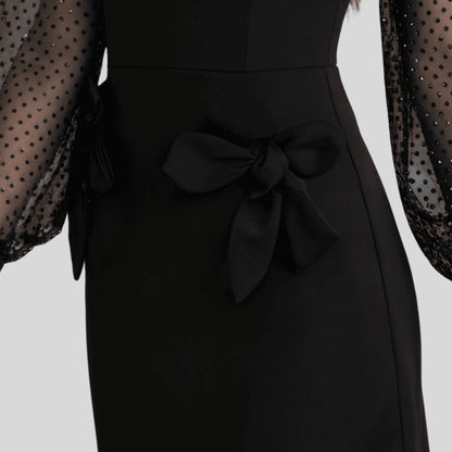 Alzya Elegant-black-mini-dress