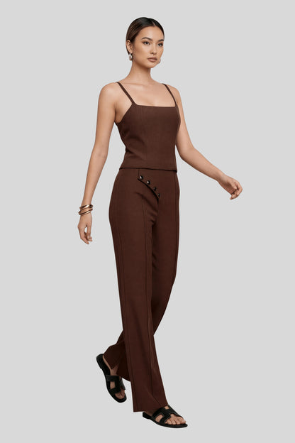 Alzya Elegant Sleeveless Jumpsuit with High Waist
