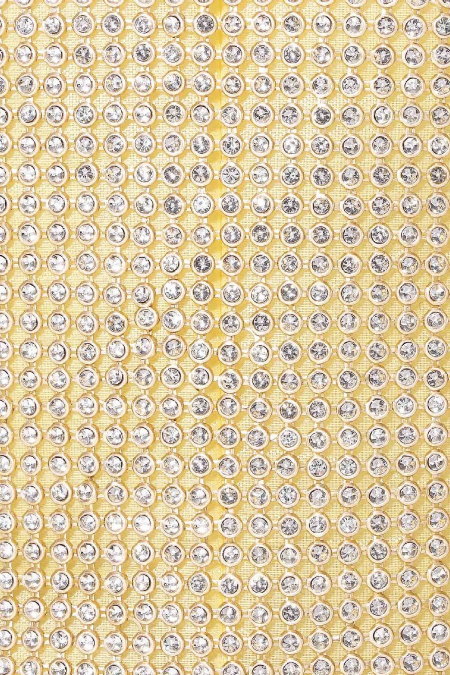 Gold Crystal Rhinestone Ring-Handle Evening Bag Gold
