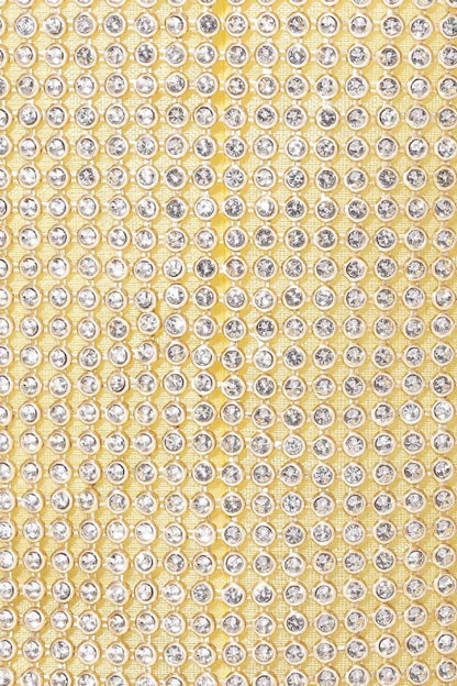 Gold Crystal Rhinestone Ring-Handle Evening Bag Gold