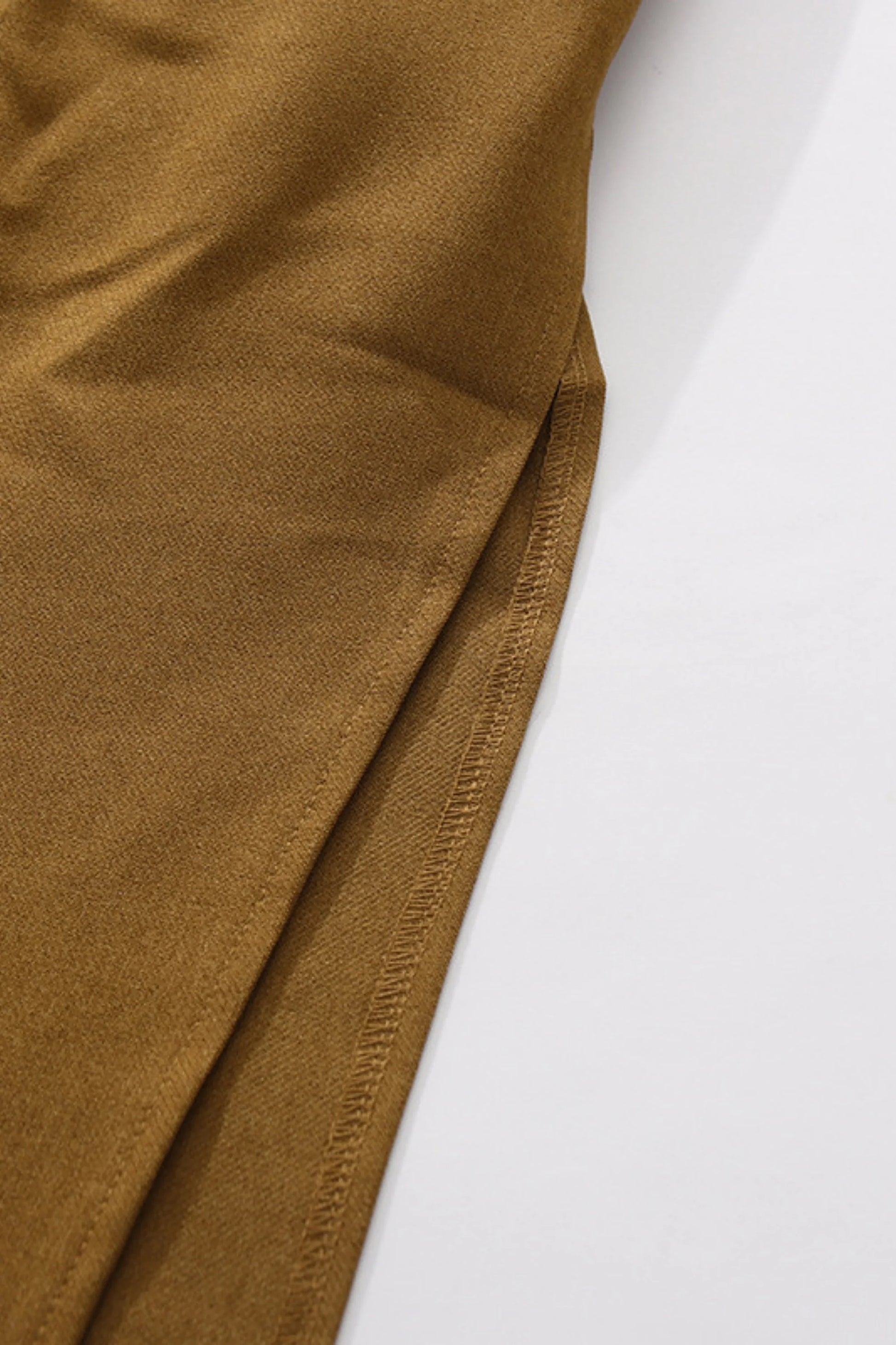 Luxe Halter Chain Metal Maxi Dress with Side Slit Brown