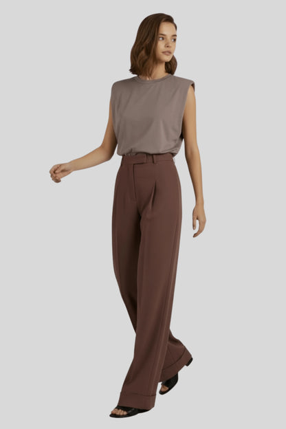 Alzya_High-Waist_Wide-Leg_Trousers_with_Zip_Closure_and_Turn-Up_Hem_Brown