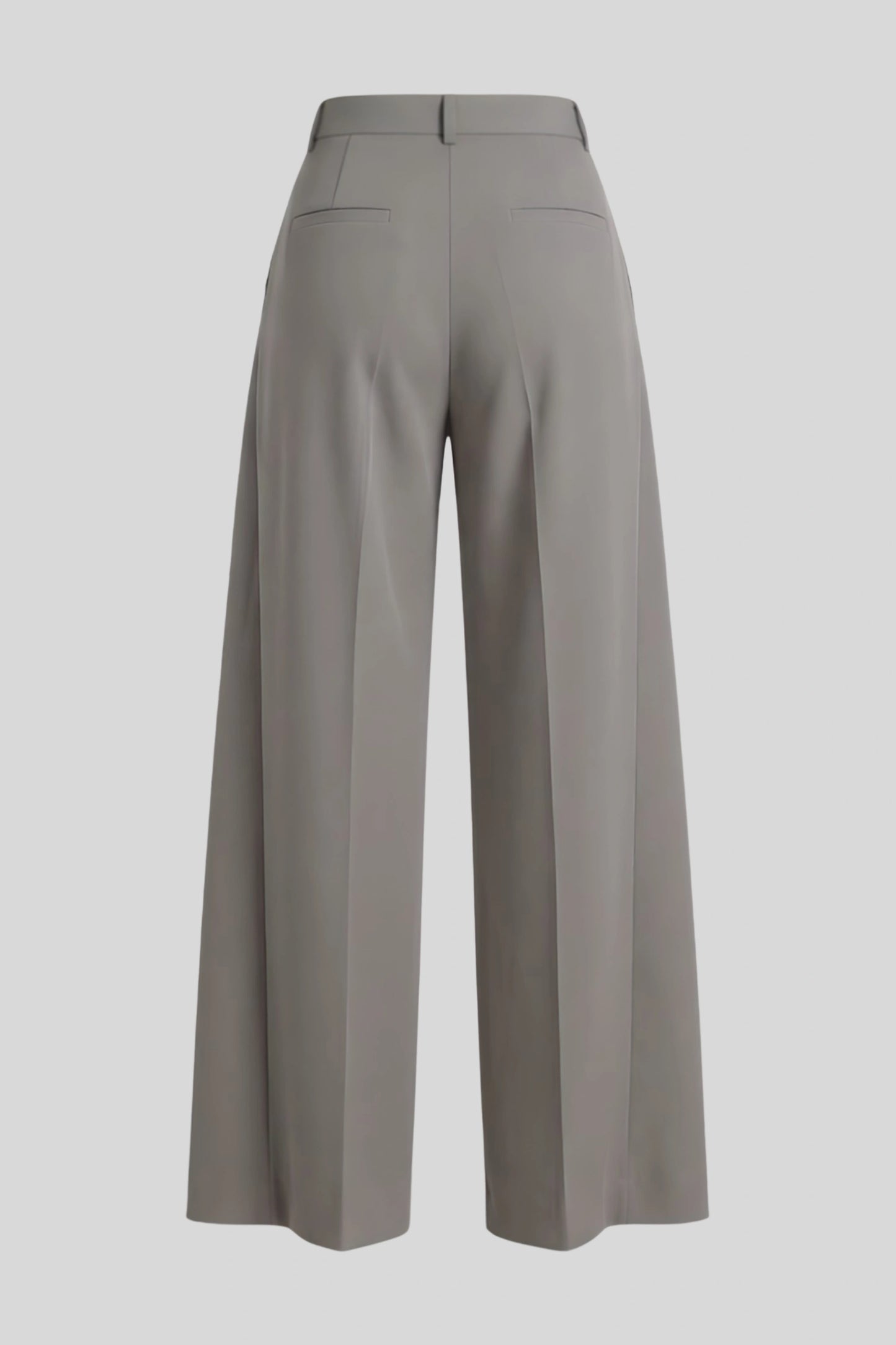 High-Waisted Asymmetrical Wide-Leg Pants Color: