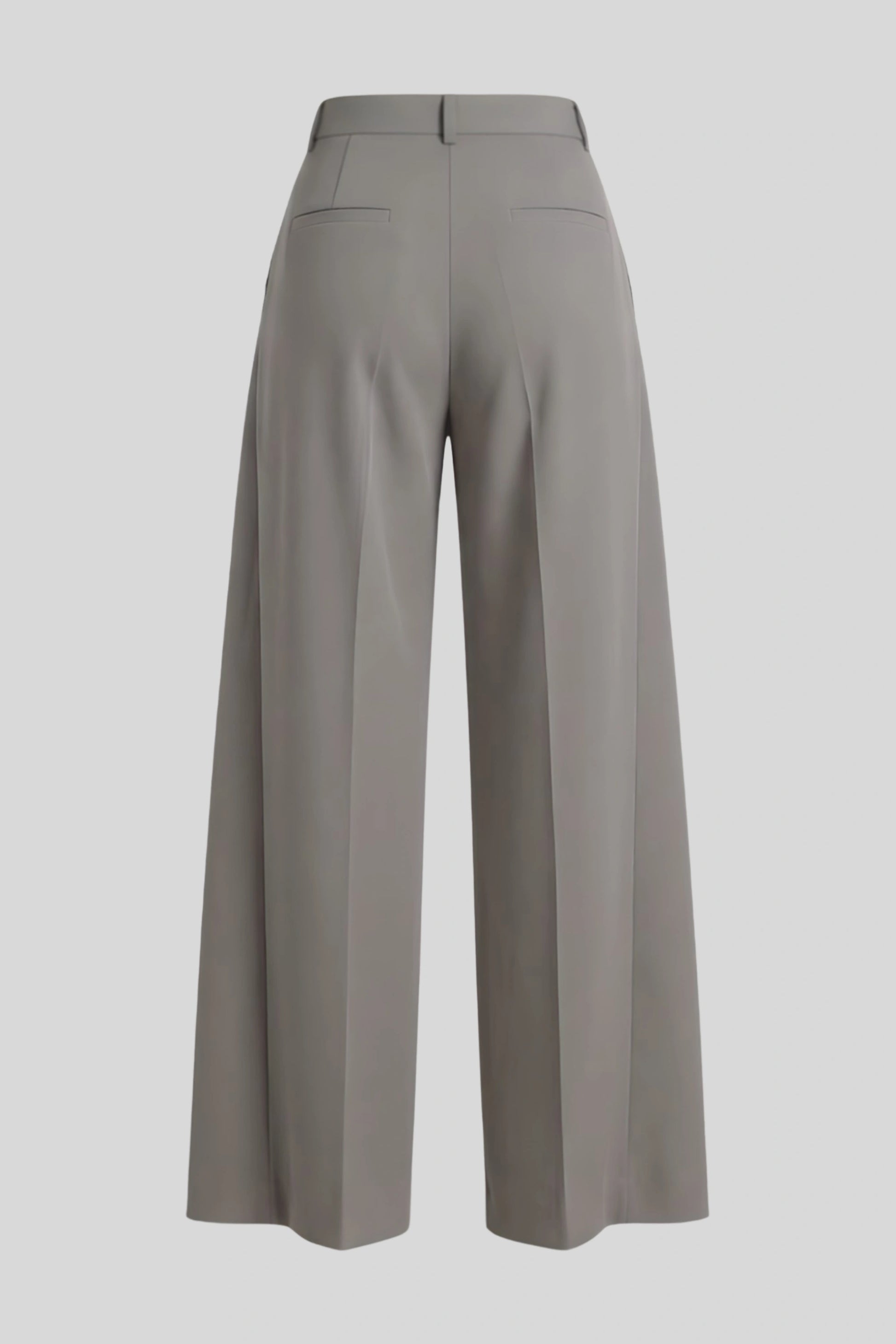 High-Waisted Asymmetrical Wide-Leg Pants Color: