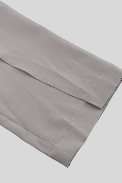 High-Waisted Asymmetrical Wide-Leg Pants Color: