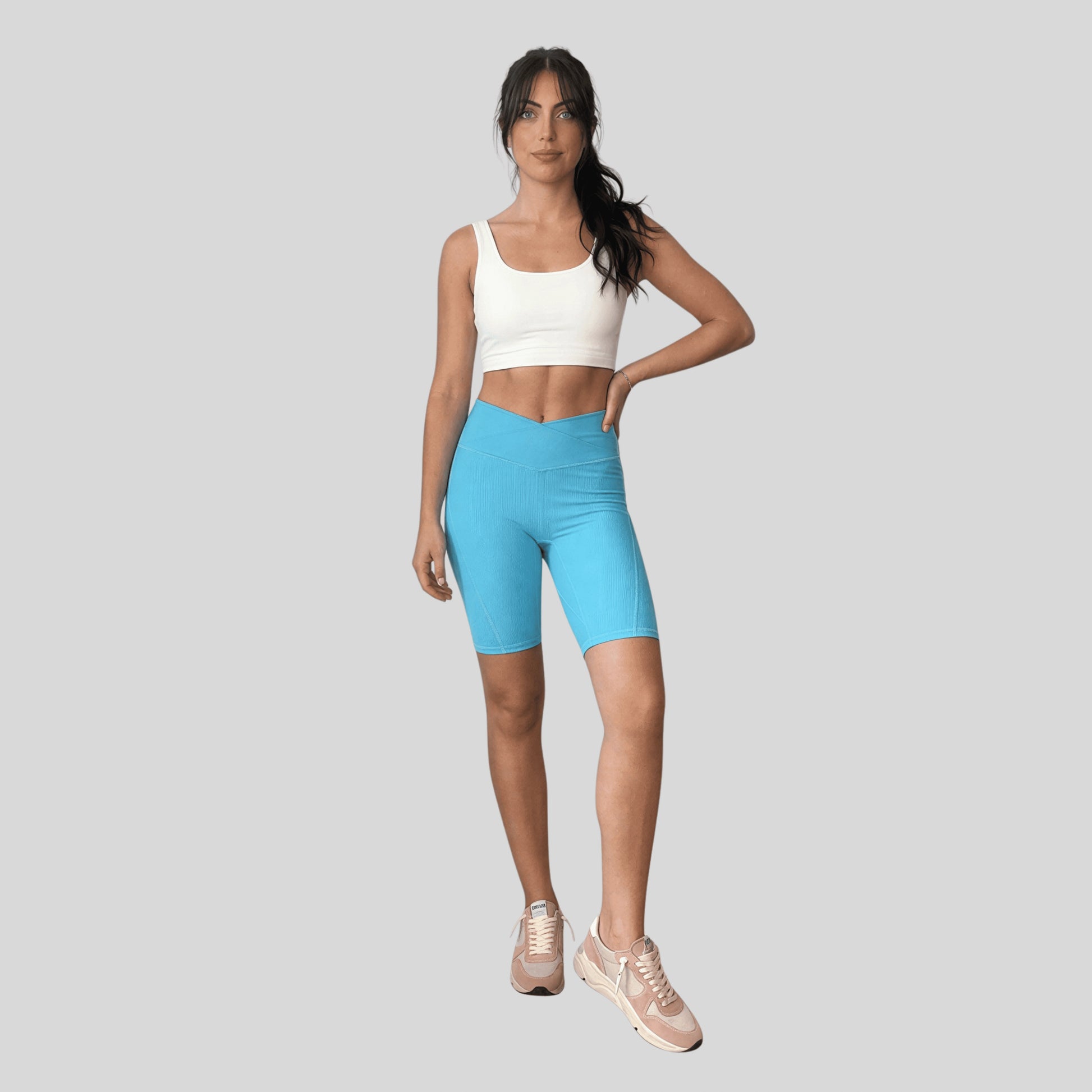 Alzya_High-Waisted_Sports_Shorts_Without_Liner_bleu