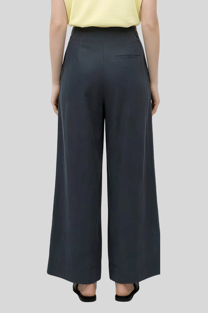 Alzya High-Waisted Wide-Leg Pants Modern Fit__Gray