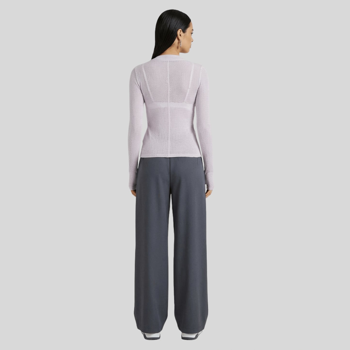 High-Waisted Wide-Leg Tailored Pants