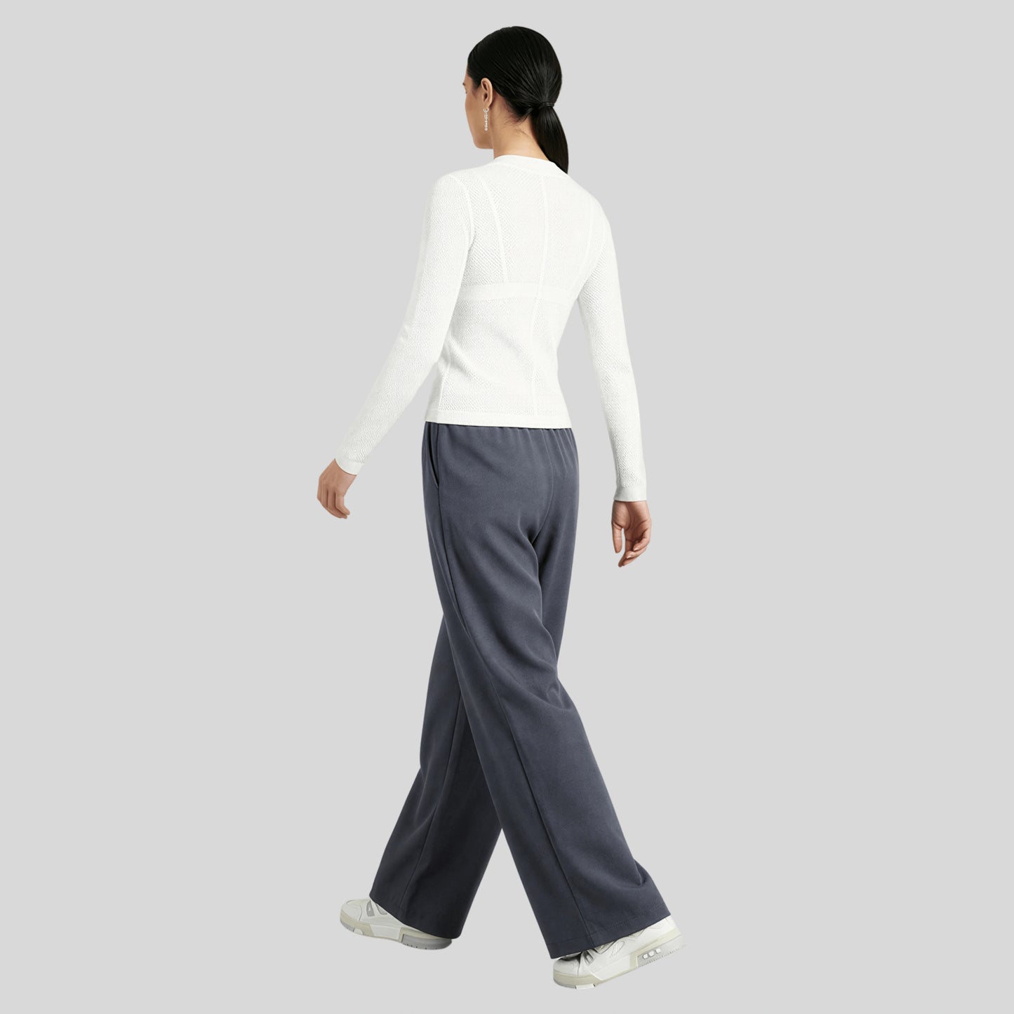 High-Waisted Wide-Leg Tailored Pants